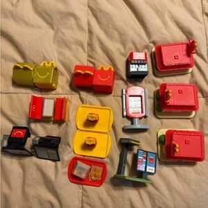 McDonald's Happy Meal Toy Set - Red, Yellow, Gray